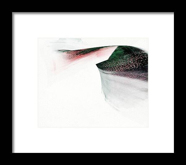 Abstract Framed Print featuring the painting Arch Sculptural Abstract by Itsonlythemoon -