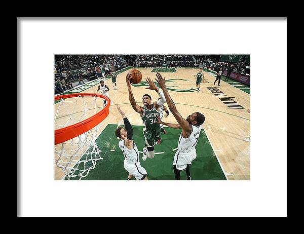 Playoffs Framed Print featuring the photograph Giannis Antetokounmpo by Gary Dineen