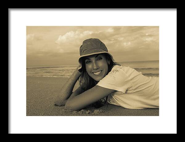 Model Melissa Palichat Framed Print featuring the photograph Model Melissa Palichat 5763-300 by Amyn Nasser