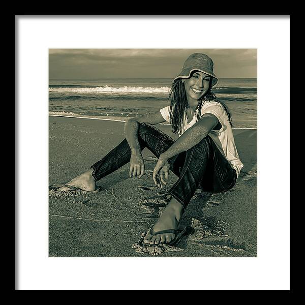 Model Melissa Palichat Framed Print featuring the photograph Model Melissa Palichat 5790-300 by Amyn Nasser