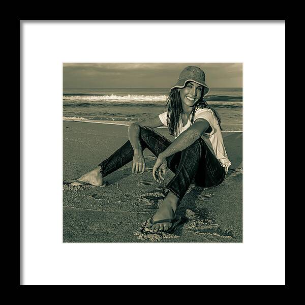 American Girl Framed Print featuring the photograph 5790 Model Melissa Palichat by Amyn Nasser Fashion Photographer