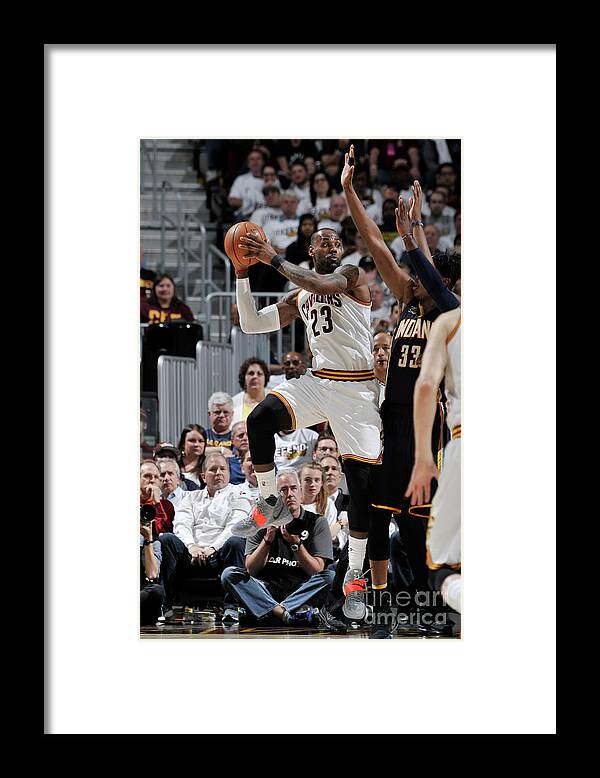 Lebron James Framed Print featuring the photograph Lebron James #58 by David Liam Kyle