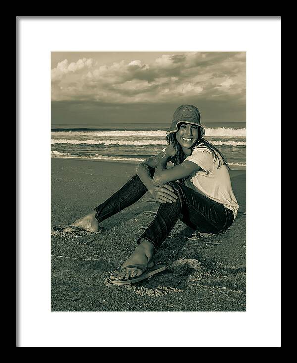 Model Melissa Palichat Framed Print featuring the photograph Model Melissa Palichat 5801-300 by Amyn Nasser