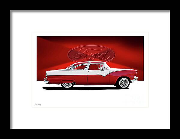 1956 Ford Crown Victoria Framed Print featuring the photograph 1956 Ford Crown Victoria #6 by Dave Koontz