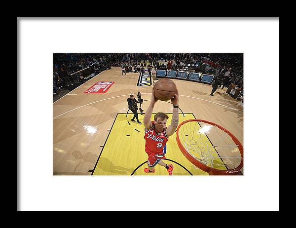 Mac Mcclung Framed Print featuring the photograph 2023 NBA All-Star - AT&T Slam Dunk Contest by Jesse D. Garrabrant