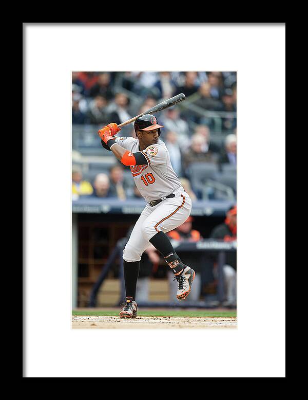 East Framed Print featuring the photograph Adam Jones by Rob Tringali