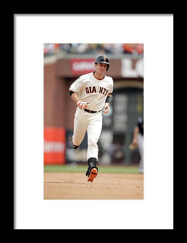 San Francisco Framed Print featuring the photograph Buster Posey by Ezra Shaw