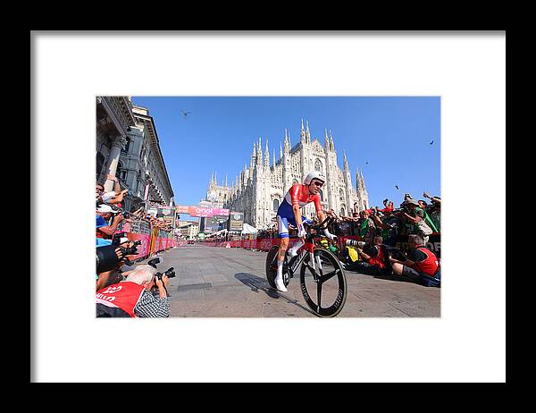 Tom Dumoulin Framed Print featuring the photograph Cycling: 100th Tour of Italy 2017 / Stage 21 #6 by Kei Tsuji