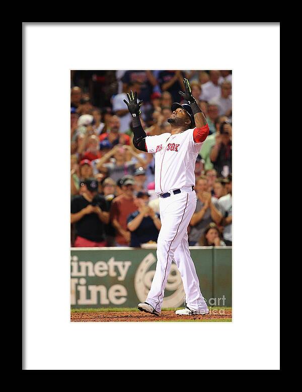 People Framed Print featuring the photograph David Ortiz by Maddie Meyer