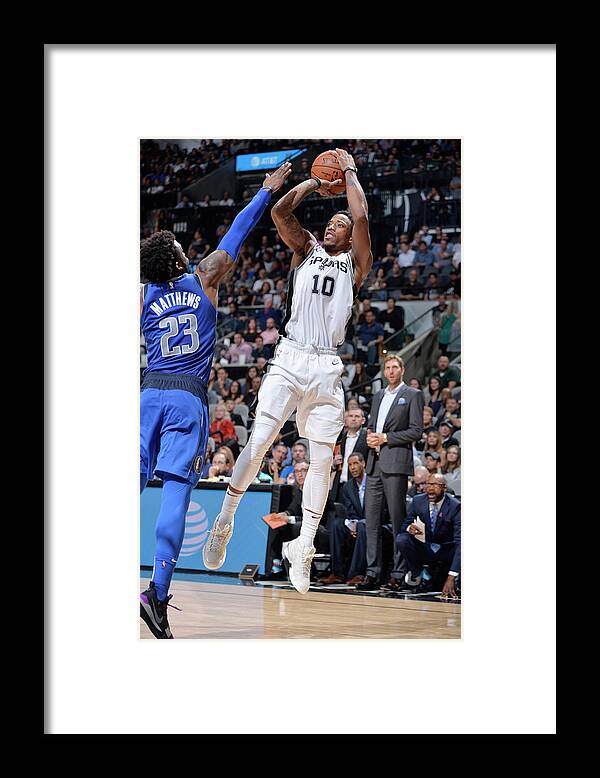 Nba Pro Basketball Framed Print featuring the photograph Demar Derozan by Mark Sobhani