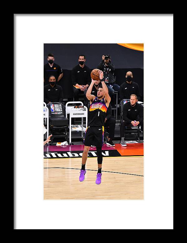 Devin Booker Framed Print featuring the photograph Devin Booker by Jesse D. Garrabrant
