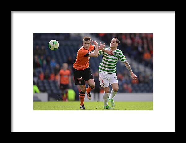 Hampden Park Framed Print featuring the photograph Dundee United v Celtic - William Hill Scottish Cup Semi-Final by Jamie McDonald