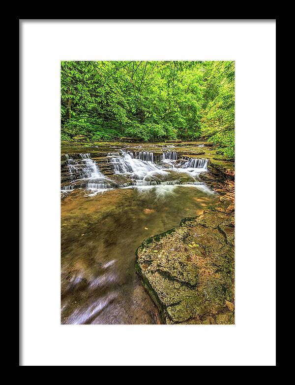 Waterfall Framed Print featuring the photograph After The Rain by Ed Newell
