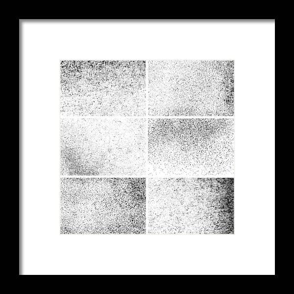 Rectangle Framed Print featuring the drawing Grunge backgrounds #6 by Ulimi