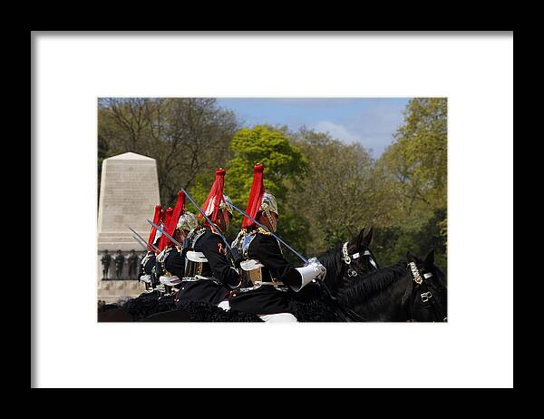 Horse Framed Print featuring the photograph Household Cavalry - change of guards #6 by Pejft