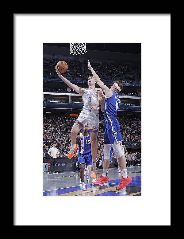 Nba Pro Basketball Framed Print featuring the photograph In-Season Tournament - Oklahoma City Thunder v Sacramento Kings #6 by Rocky Widner