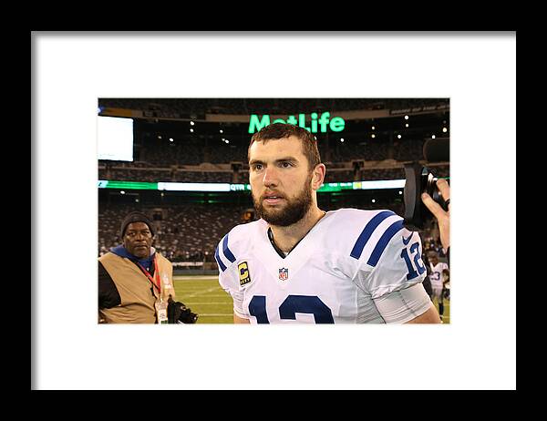 Following Framed Print featuring the photograph Indianapolis Colts v New York Jets #6 by Al Pereira