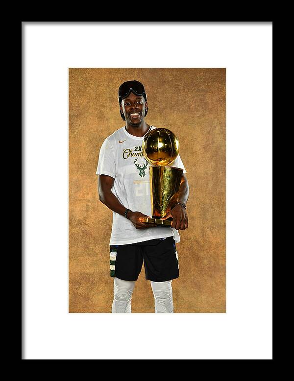 Jrue Holiday Framed Print featuring the photograph Jrue Holiday by Jesse D. Garrabrant