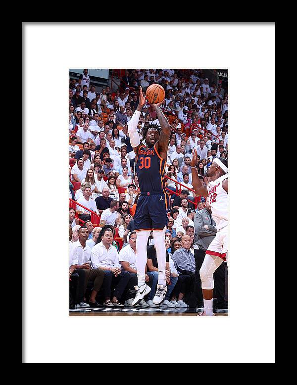 Playoffs Framed Print featuring the photograph Julius Randle by Nathaniel S. Butler