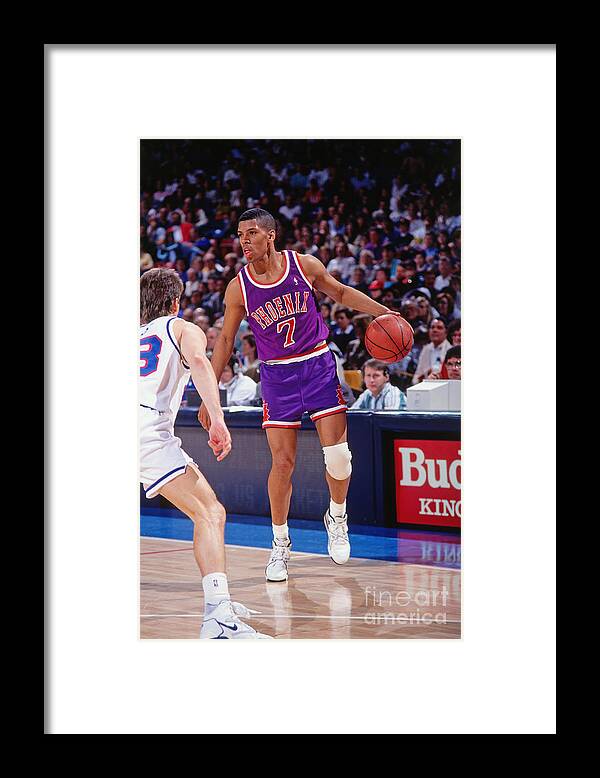 Nba Pro Basketball Framed Print featuring the photograph Kevin Johnson #6 by Rocky Widner