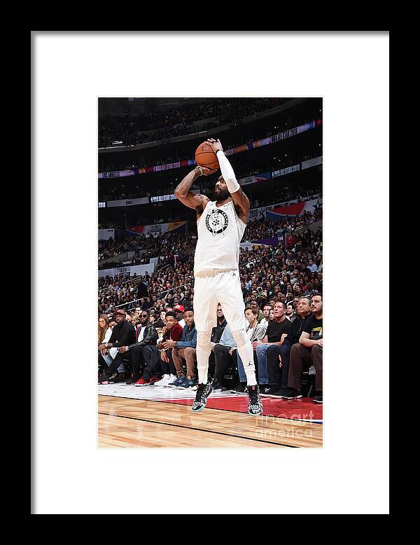 Kyrie Irving Framed Print featuring the photograph Kyrie Irving by Andrew D. Bernstein