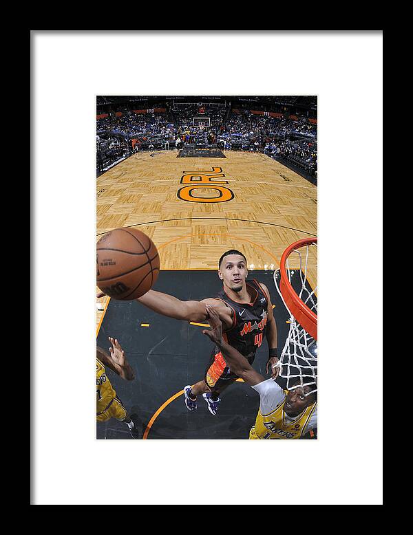Nba Pro Basketball Framed Print featuring the photograph Los Angeles Lakers v Orlando Magic by Fernando Medina