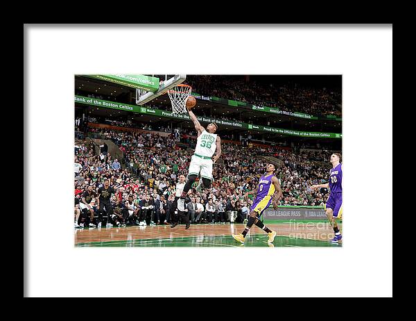 Nba Pro Basketball Framed Print featuring the photograph Marcus Smart by Brian Babineau