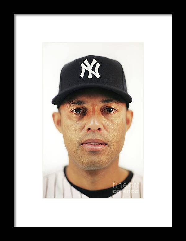 Media Day Framed Print featuring the photograph Mariano Rivera #6 by Nick Laham