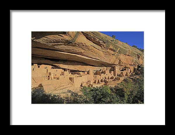 Mesa Verde National Park Framed Print featuring the photograph Mesa Verde - Cliff Palace #5 by Richard Krebs