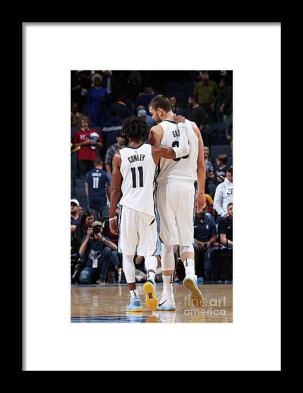 Nba Pro Basketball Framed Print featuring the photograph Mike Conley by Joe Murphy