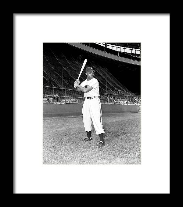 People Framed Print featuring the photograph Monte Irvin by Kidwiler Collection