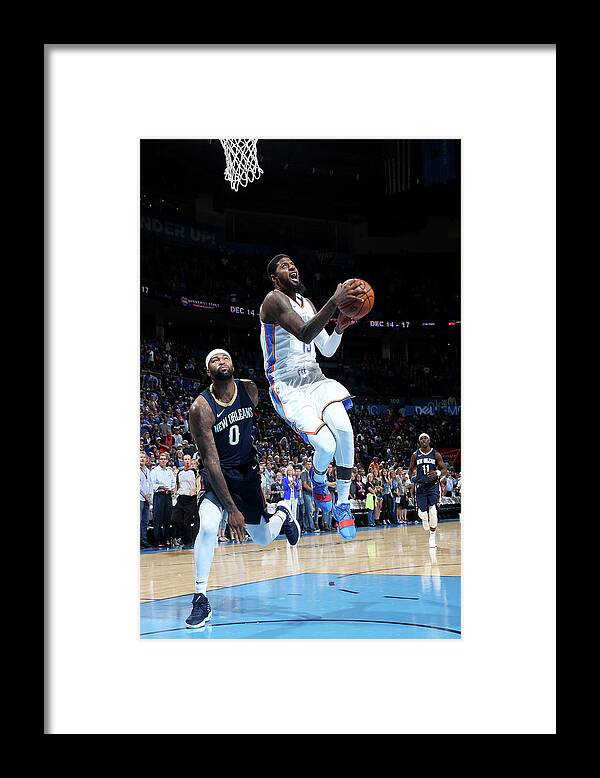 Nba Pro Basketball Framed Print featuring the photograph Paul George by Layne Murdoch