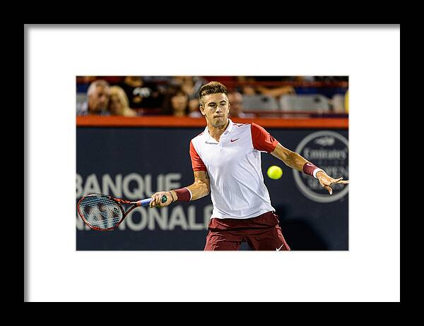 Atp World Tour Framed Print featuring the photograph Rogers Cup Montreal - Day 1 #6 by Minas Panagiotakis