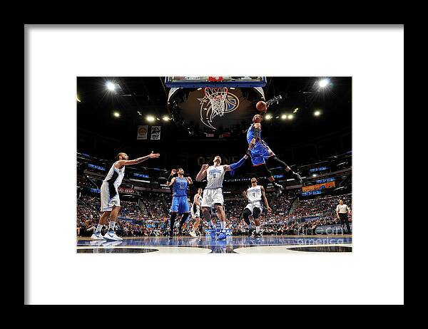 Russell Westbrook Framed Print featuring the photograph Russell Westbrook #6 by Fernando Medina
