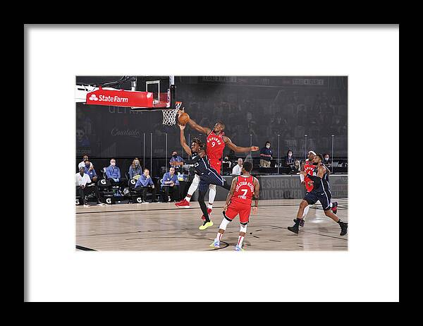 Nba Pro Basketball Framed Print featuring the photograph Serge Ibaka by Garrett Ellwood