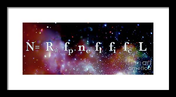 Physics Framed Print featuring the photograph The Drake Equation by Monica Schroeder