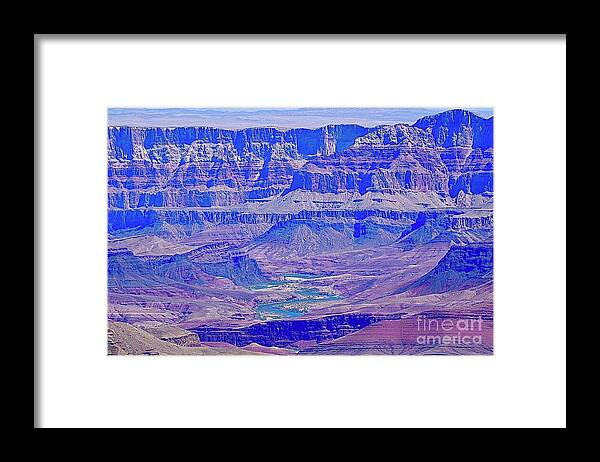 The Grand Canyon Framed Print featuring the digital art The Grand Canyon #6 by Tammy Keyes