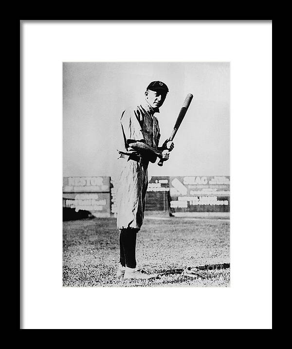 American League Baseball Framed Print featuring the photograph Ty Cobb by National Baseball Hall Of Fame Library