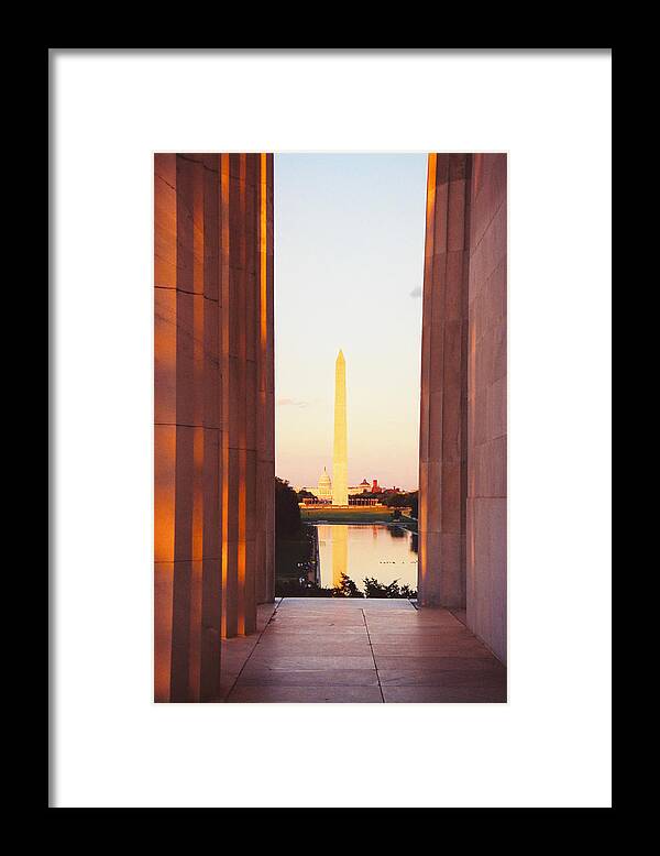 Travel Framed Print featuring the photograph Washington DC by Claude Taylor