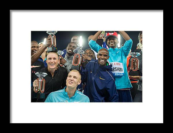 Celebration Framed Print featuring the photograph Zurich - IAAF Diamond League 2017 #6 by Robert Hradil