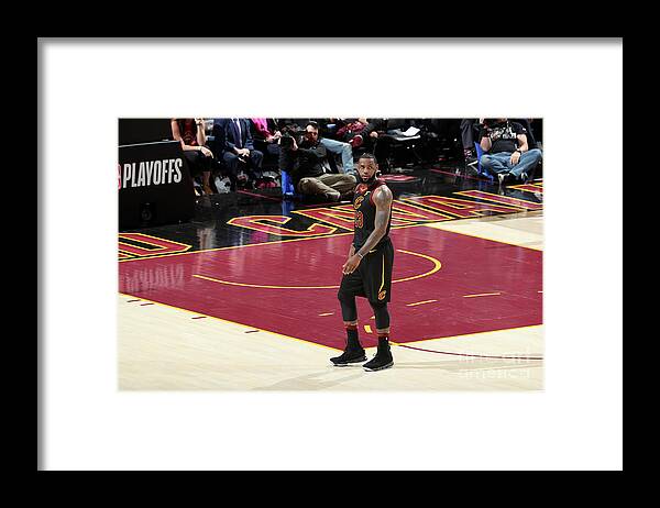 Lebron James Framed Print featuring the photograph Lebron James #61 by Nathaniel S. Butler