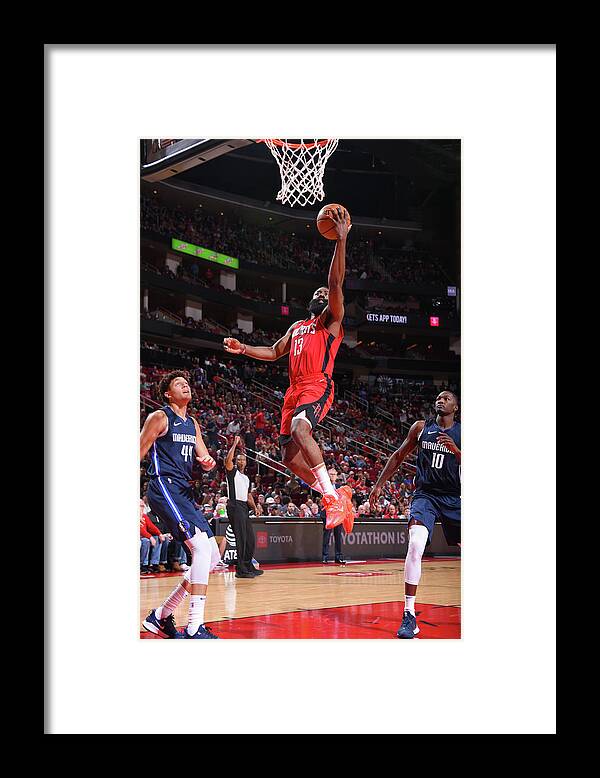 Nba Pro Basketball Framed Print featuring the photograph James Harden by Bill Baptist