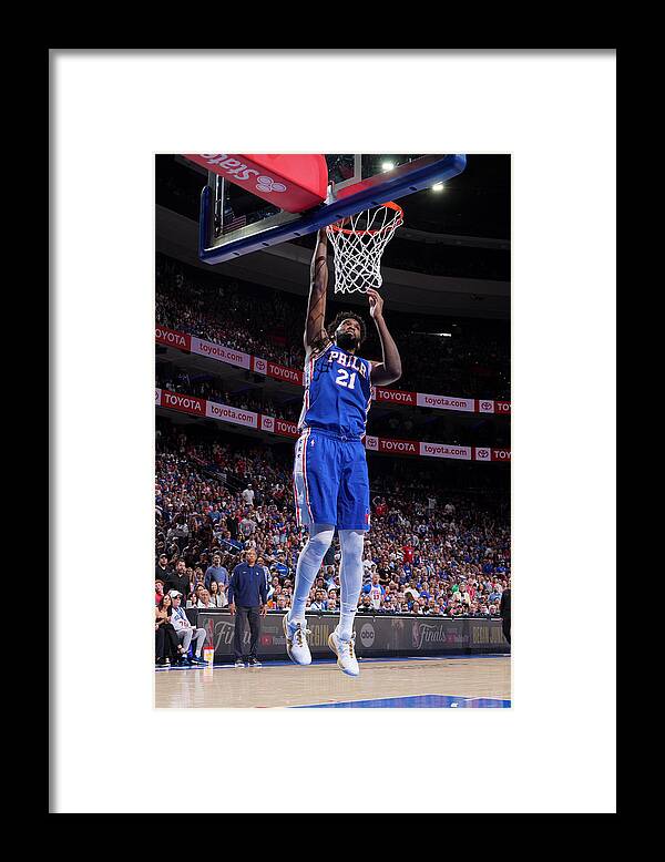 Playoffs Framed Print featuring the photograph Joel Embiid by Jesse D. Garrabrant