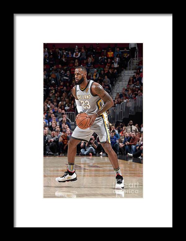 Nba Pro Basketball Framed Print featuring the photograph Lebron James by David Liam Kyle