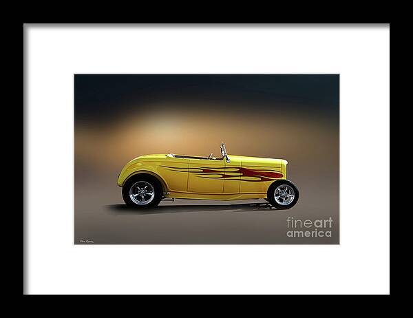 1932 Ford Hiboy Roadster Framed Print featuring the photograph 1932 Ford HiBoy Roadster #66 by Dave Koontz