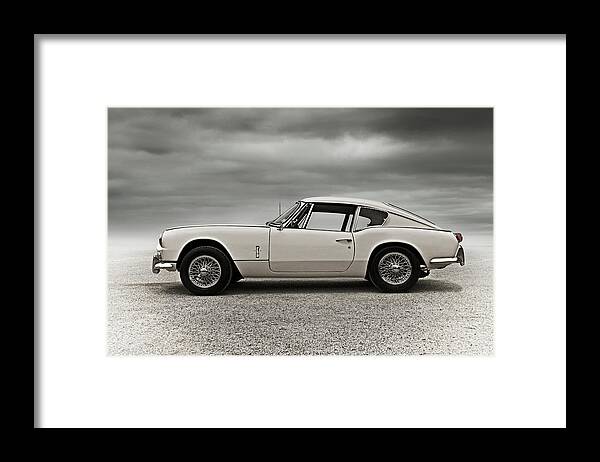 Vintage Framed Print featuring the digital art '67 Triumph GT6 #67 by Douglas Pittman