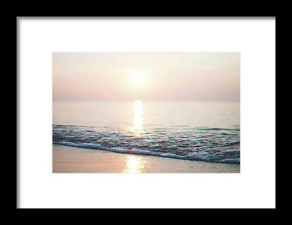 Sea Framed Print featuring the digital art Summer Time #69 by TintoDesigns