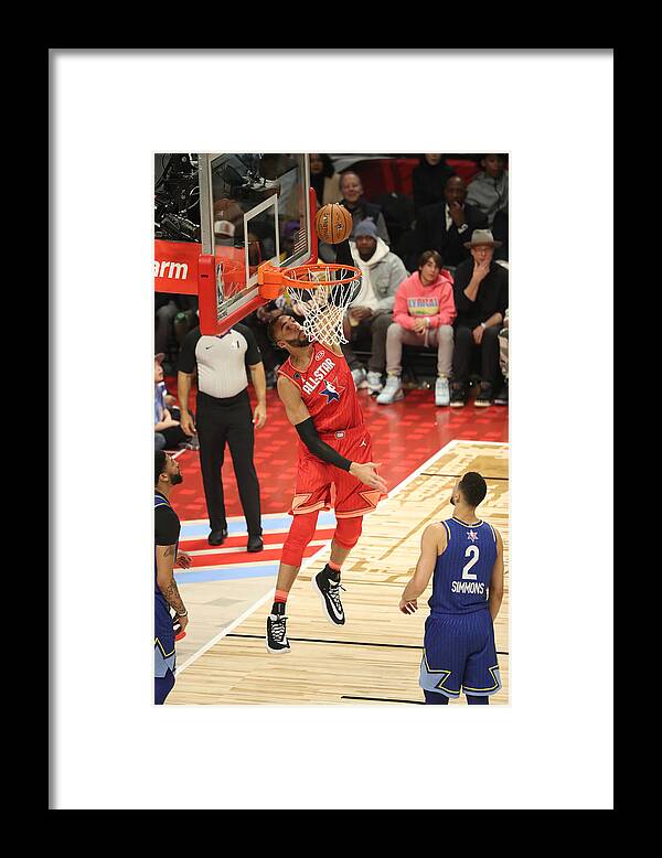 Rudy Gobert Framed Print featuring the photograph 69th NBA All-Star Game by Joe Murphy