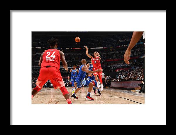 Trae Young Framed Print featuring the photograph 69th NBA All-Star Game by Jesse D. Garrabrant