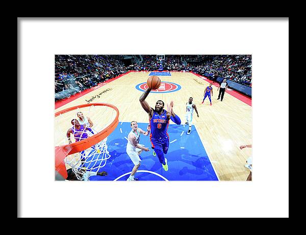 Andre Drummond Framed Print featuring the photograph Andre Drummond #7 by Chris Schwegler
